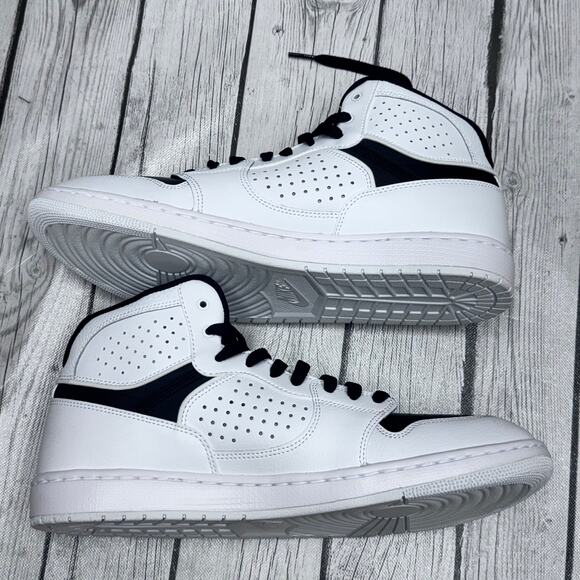 NWOT Air Jordan Access \'WHITE BLACK\' High Top Size 11.5 main image 9